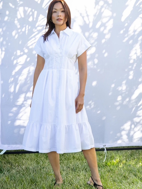 Velvet Heart Dresses & Skirts - NWT Velvet Heart Emily Button-Front Midi Dress